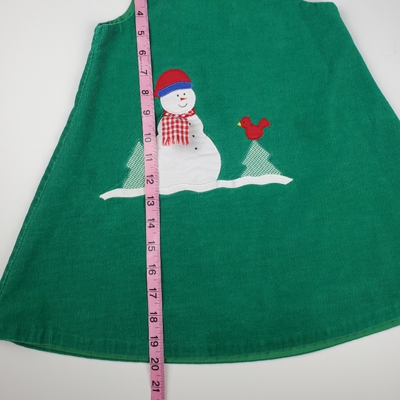 Mulberry Street Holiday Snowman Corduroy Dress Size 3T - Picture 9 of 10